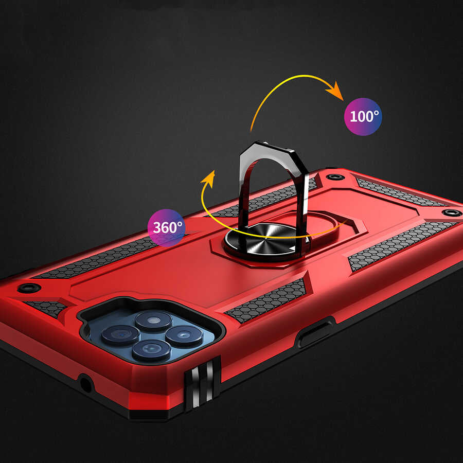 Oppo Reno 4 Lite Kılıf Zore Vega Kapak Gri