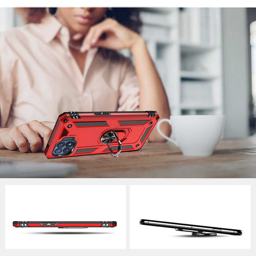 Oppo Reno 4 Lite Kılıf Zore Vega Kapak Rose Gold