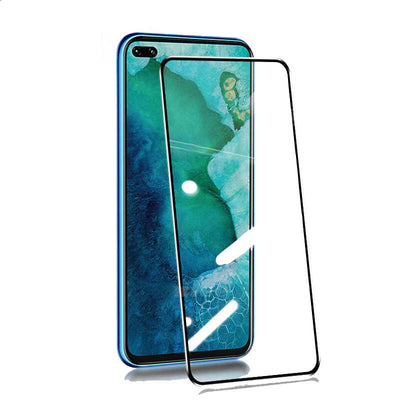 Oppo Reno 4 Lite Zore Kenarları Kırılmaya Dayanıklı Cam Ekran Koruyucu Siyah