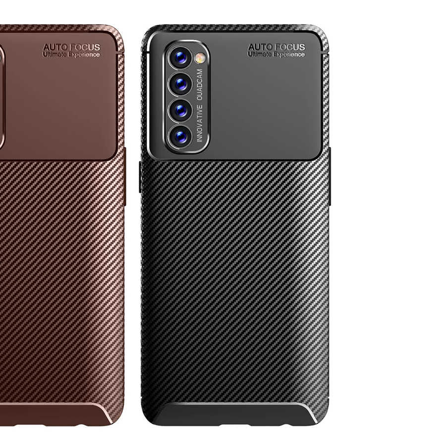 Oppo Reno 4 Pro 4G Kılıf Zore Negro Silikon Kapak Siyah