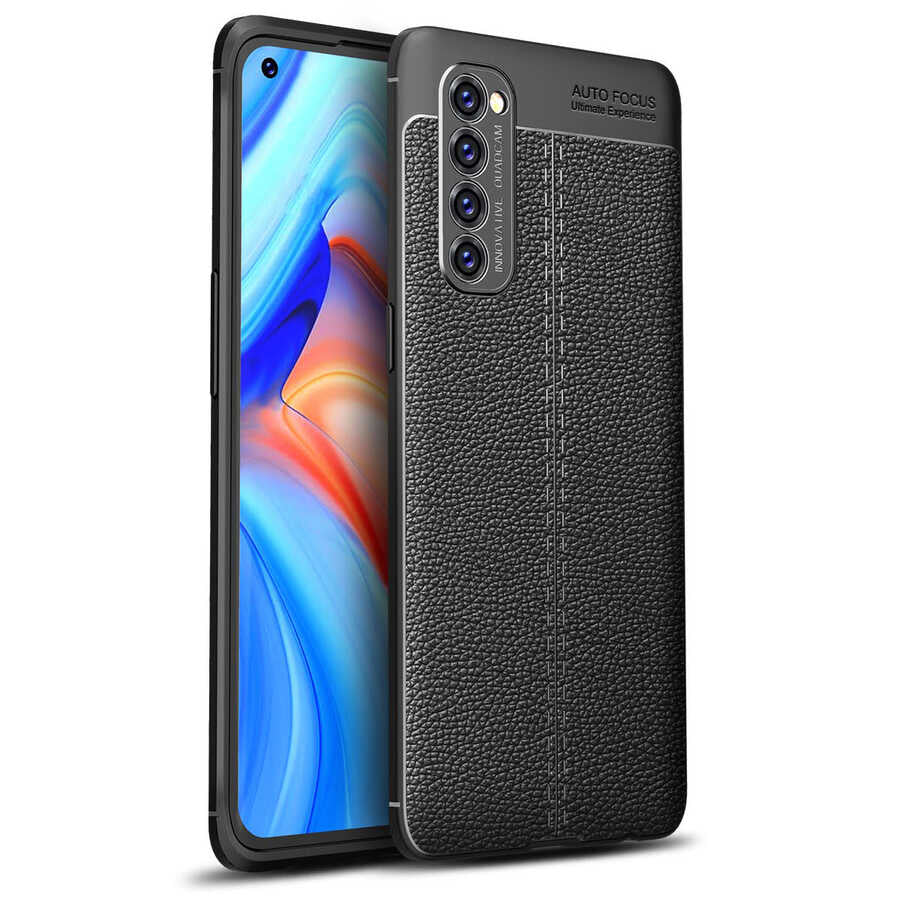 Oppo Reno 4 Pro 4G Kılıf Zore Niss Silikon Kapak Lacivert