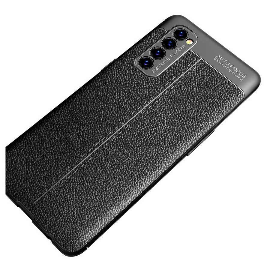 Oppo Reno 4 Pro 4G Kılıf Zore Niss Silikon Kapak Lacivert