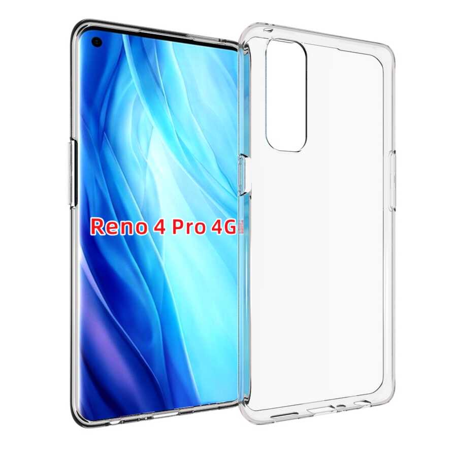 Oppo Reno 4 Pro 4G Kılıf Zore Süper Silikon Kapak Renksiz