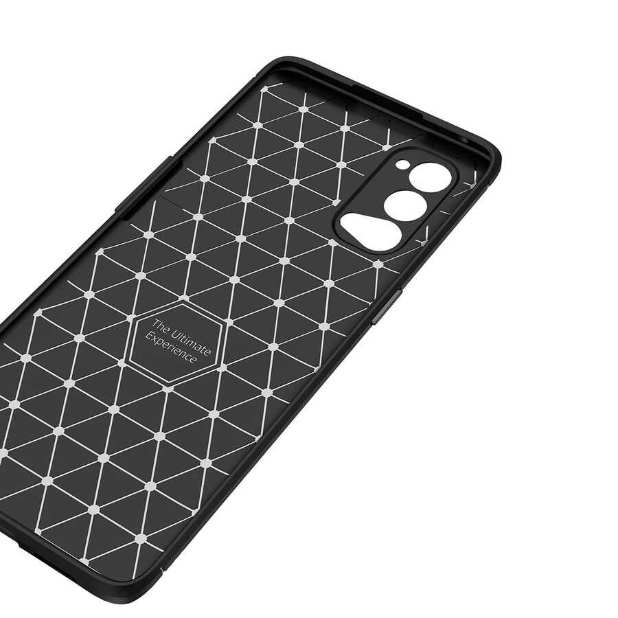 Oppo Reno 4 Pro 5G Kılıf Zore Negro Silikon Kapak Kahverengi