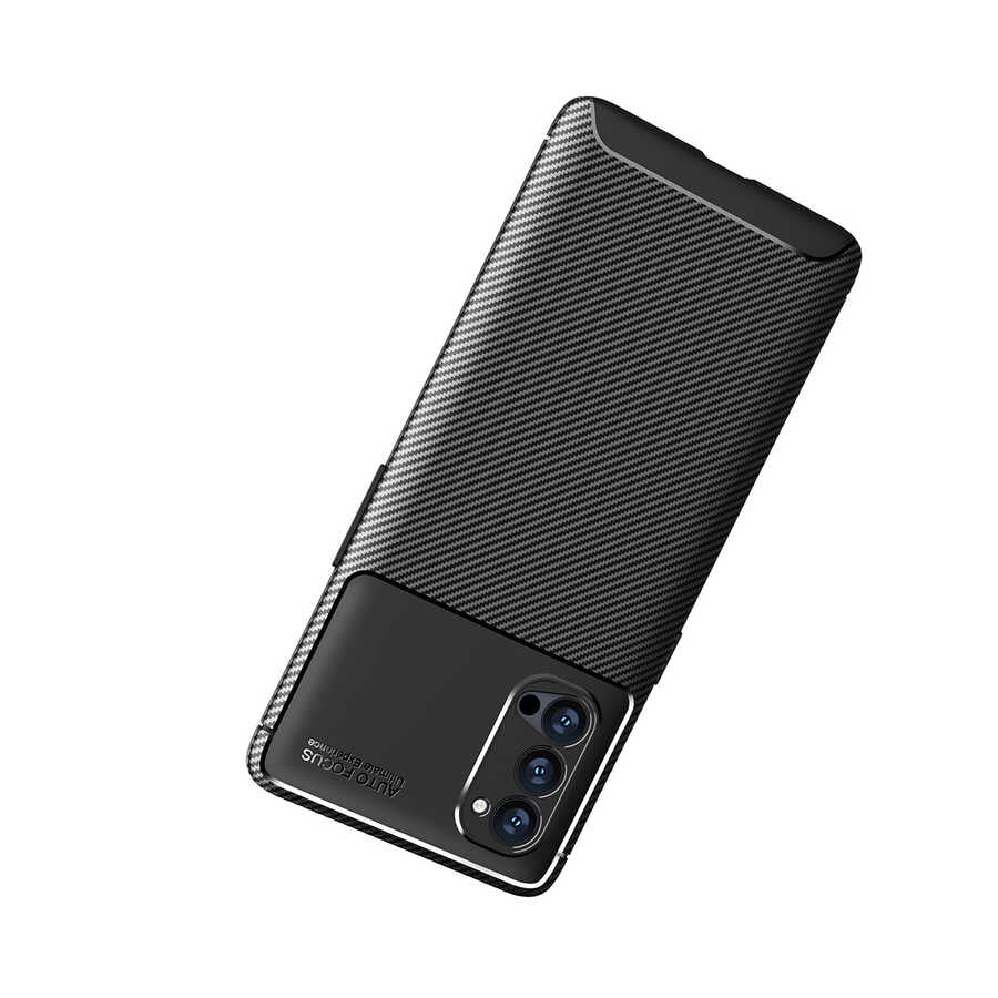 Oppo Reno 4 Pro 5G Kılıf Zore Negro Silikon Kapak Kahverengi