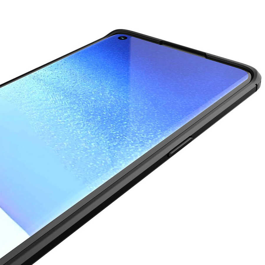 Oppo Reno 5 5G Kılıf Zore Niss Silikon Kapak Siyah