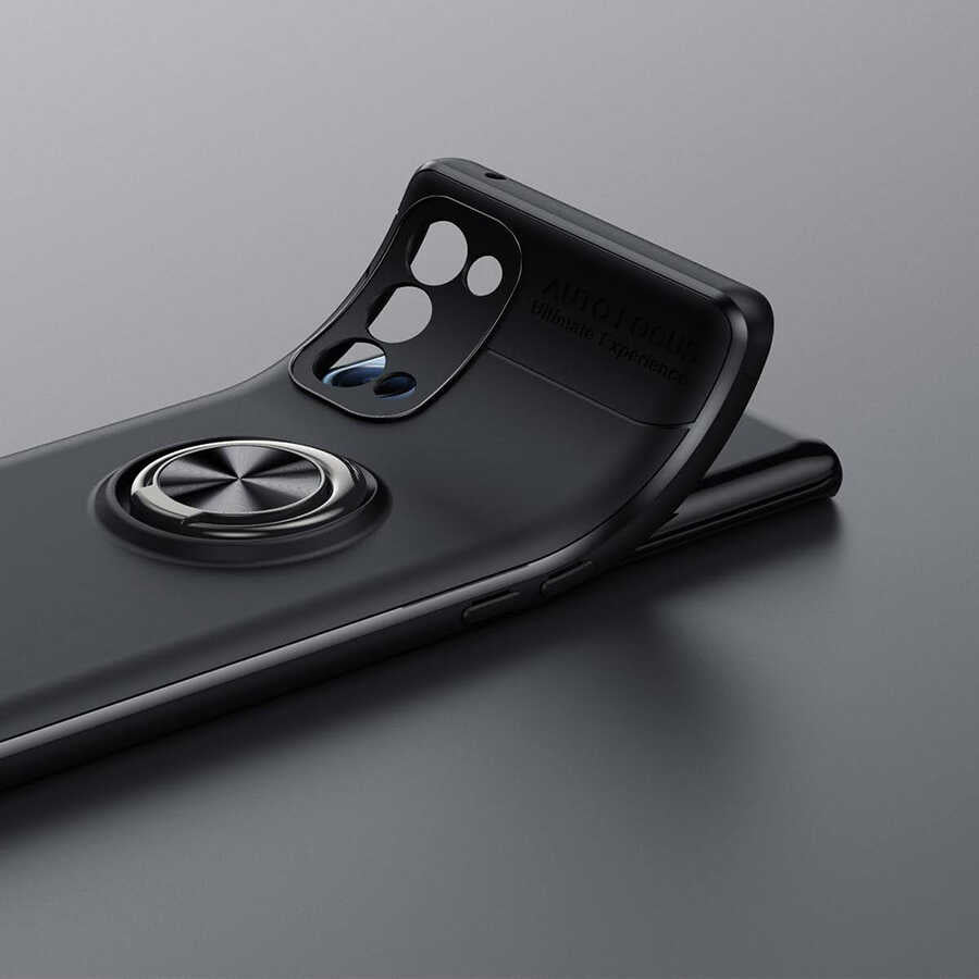 Oppo Reno 5 5G Kılıf Zore Ravel Silikon Kapak Kırmızı