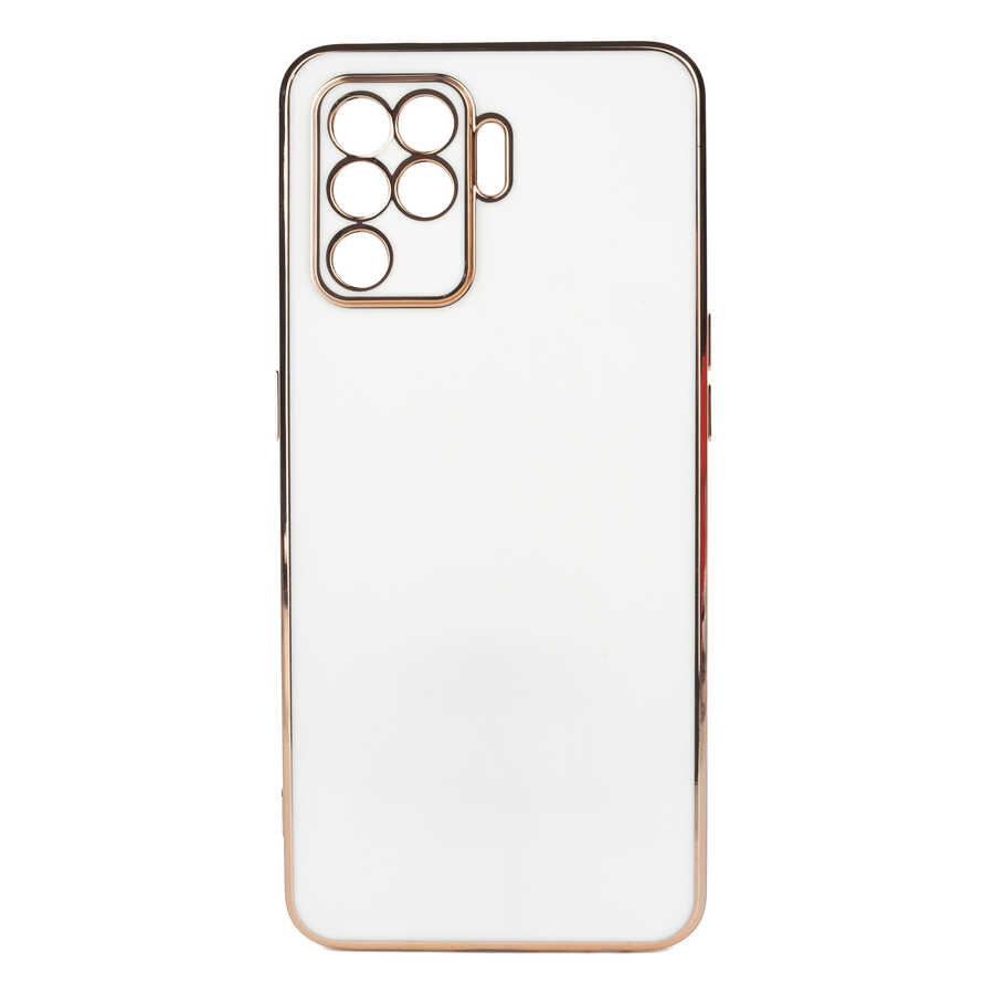 Oppo Reno 5 Lite Kılıf Zore Bark Kapak Beyaz