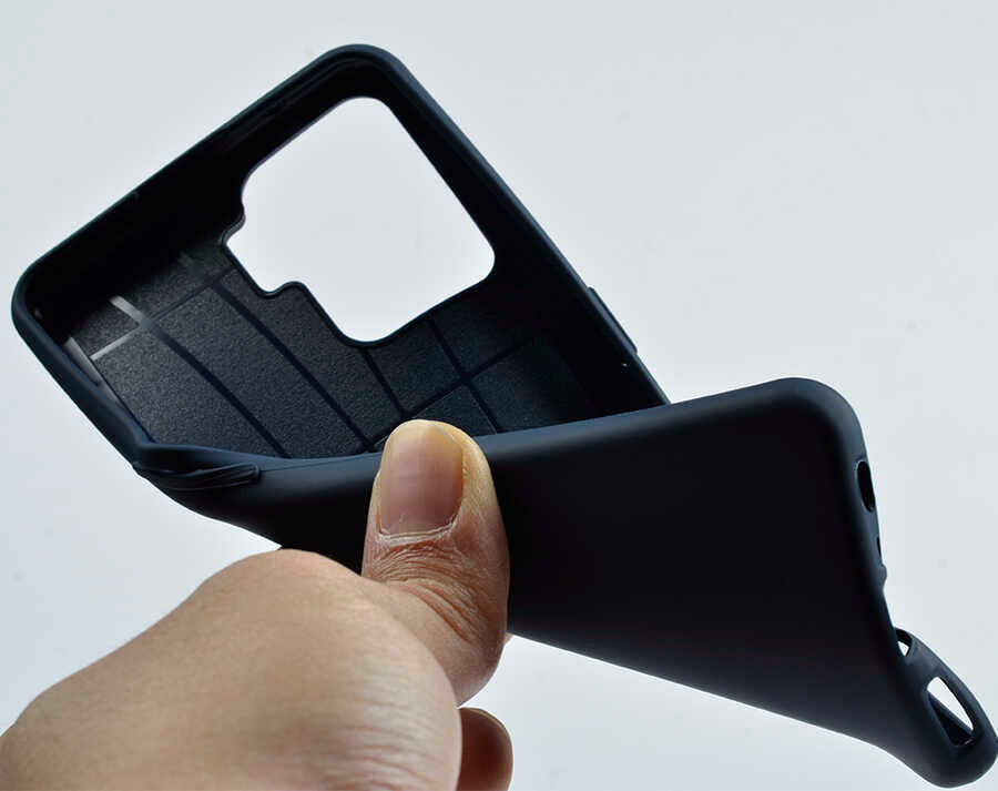 Oppo Reno 5 Lite Kılıf Zore Biye Silikon Siyah