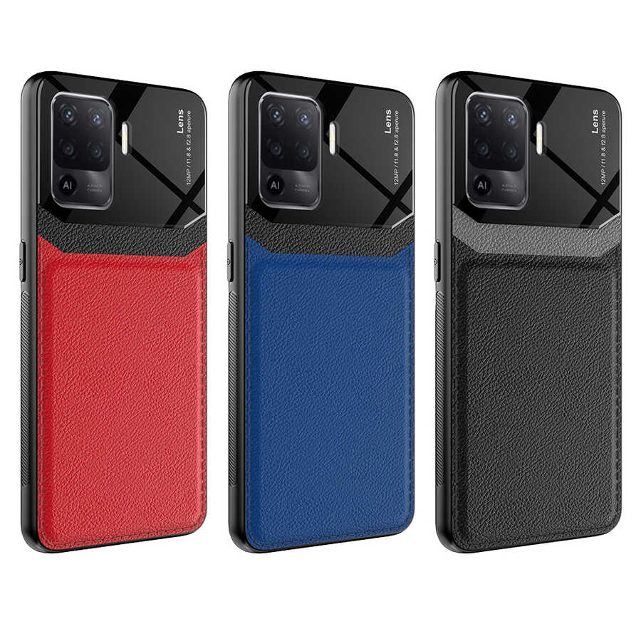 Oppo Reno 5 Lite Kılıf Zore Emiks Kapak Siyah