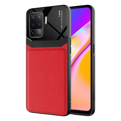 Oppo Reno 5 Lite Kılıf Zore Emiks Kapak Kırmızı