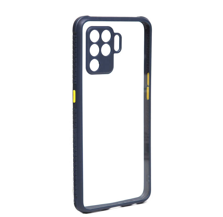 Oppo Reno 5 Lite Kılıf Zore Kaff Kapak Lacivert