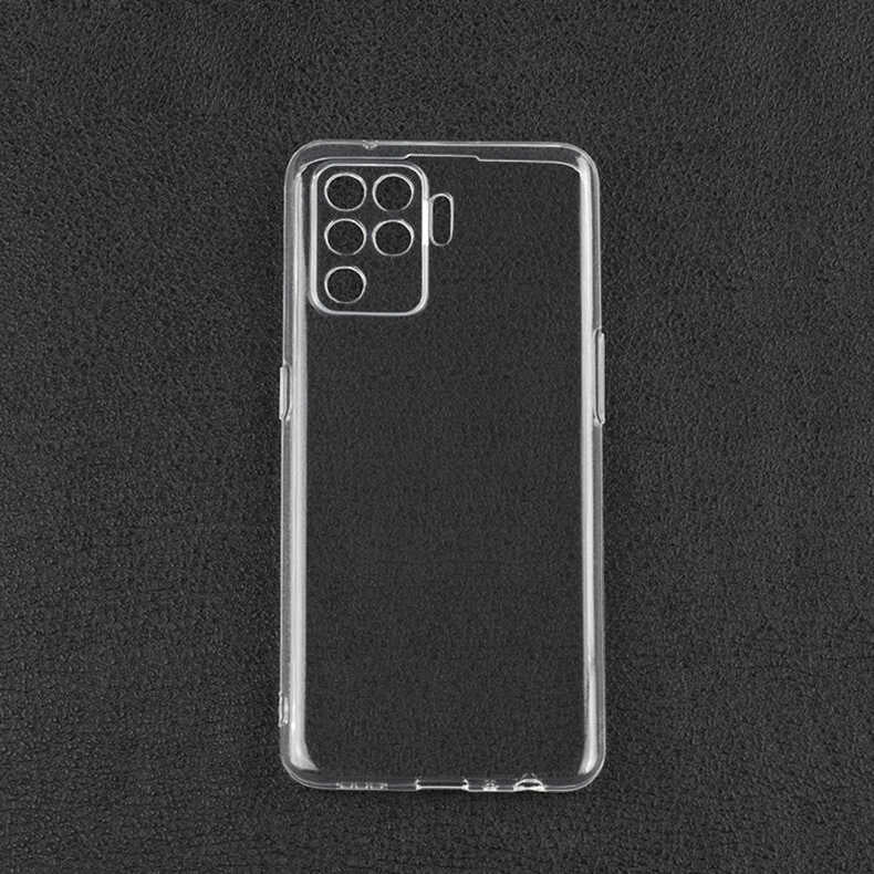 Oppo Reno 5 Lite Kılıf Zore Kamera Korumalı Süper Silikon Kapak Renksiz