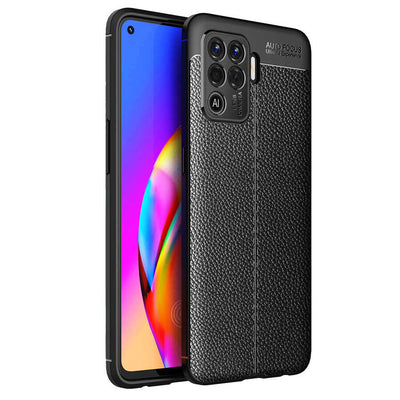 Oppo Reno 5 Lite Kılıf Zore Niss Silikon Kapak Siyah