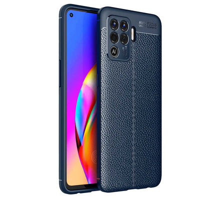 Oppo Reno 5 Lite Kılıf Zore Niss Silikon Kapak Lacivert