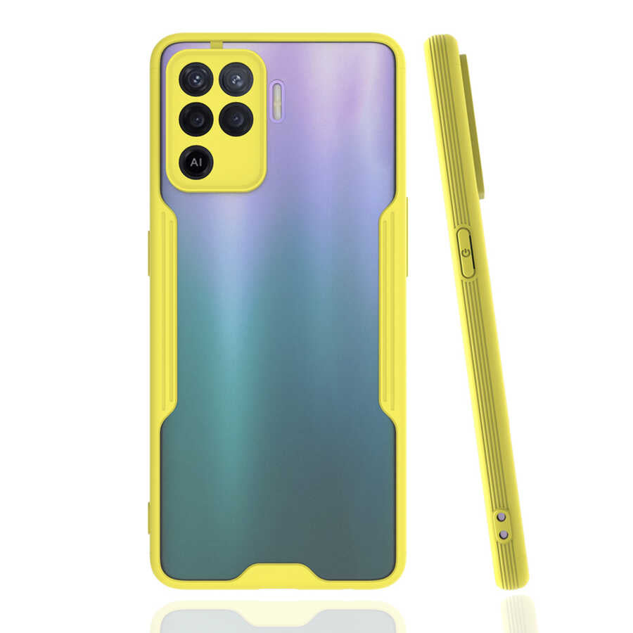 Oppo Reno 5 Lite Kılıf Zore Parfe Kapak Kırmızı