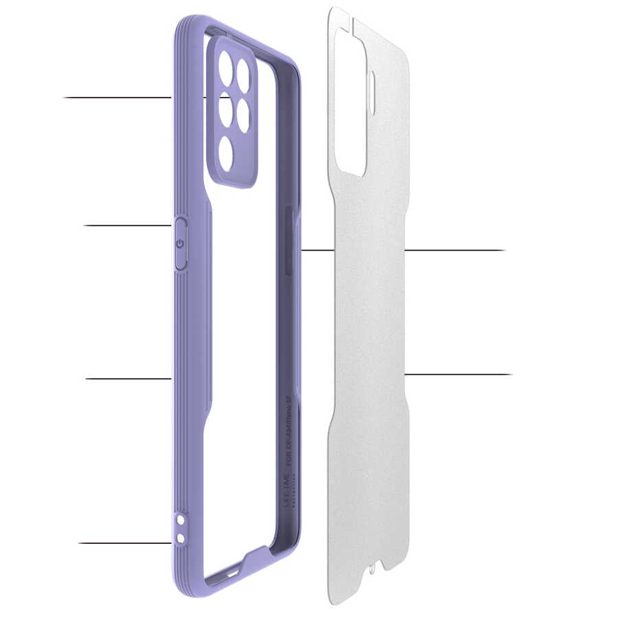 Oppo Reno 5 Lite Kılıf Zore Parfe Kapak Koyu Yeşil