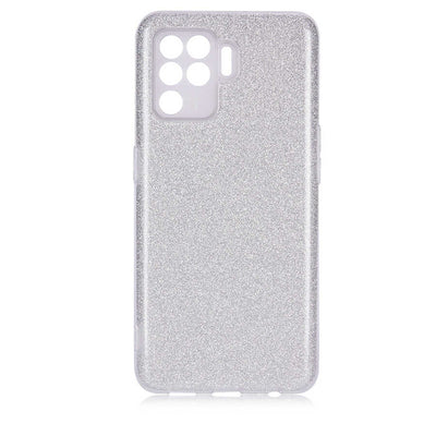 Oppo Reno 5 Lite Kılıf Zore Shining Silikon Gri