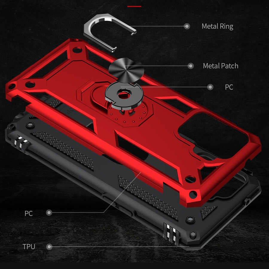 Oppo Reno 5 Lite Kılıf Zore Vega Kapak Gri