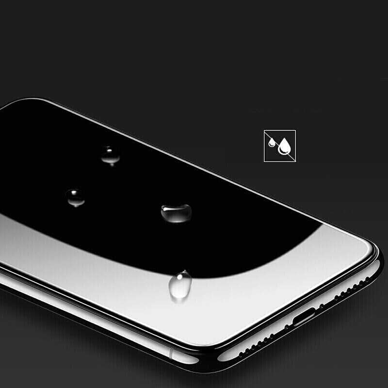 Oppo Reno 5 Lite Zore Kenarları Kırılmaya Dayanıklı Cam Ekran Koruyucu Siyah