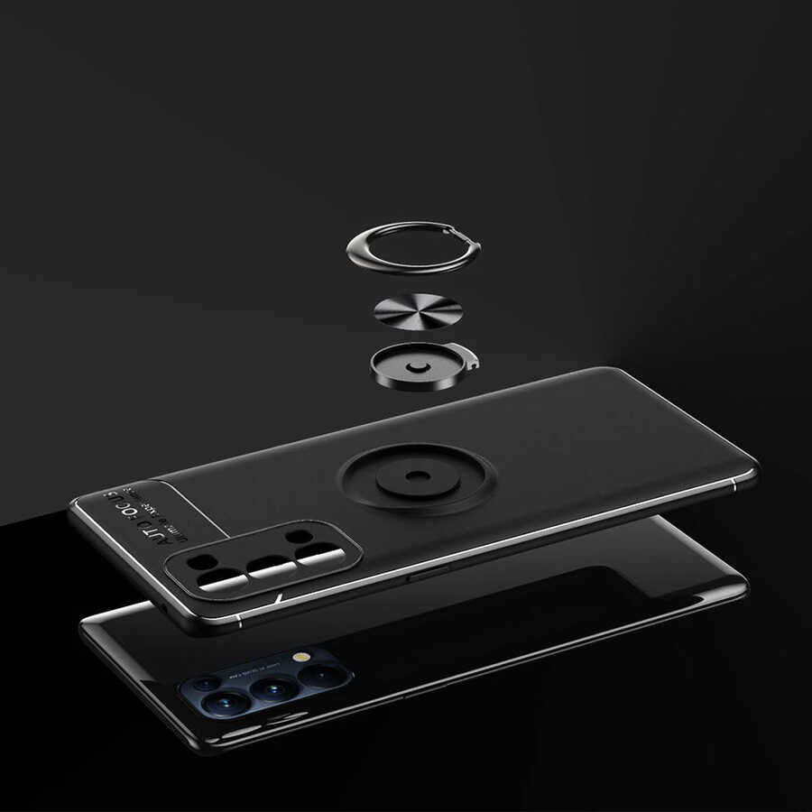 Oppo Reno 5 Pro 5G Kılıf Zore Ravel Silikon Kapak Kırmızı