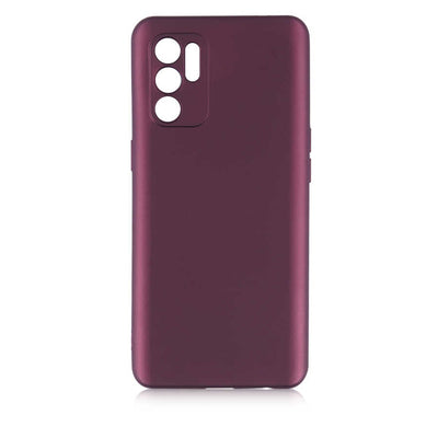 Oppo Reno 6 4G Kılıf Zore Premier Silikon Kapak Saks Mavi