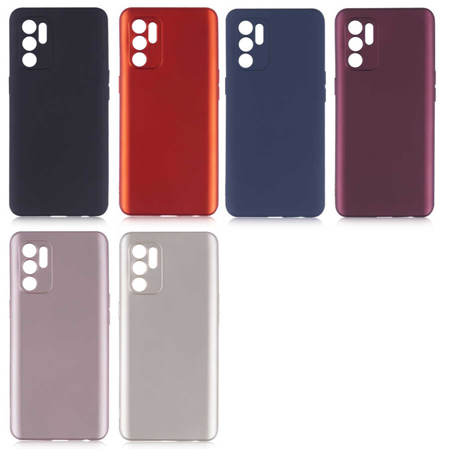 Oppo Reno 6 4G Kılıf Zore Premier Silikon Kapak Kırmızı