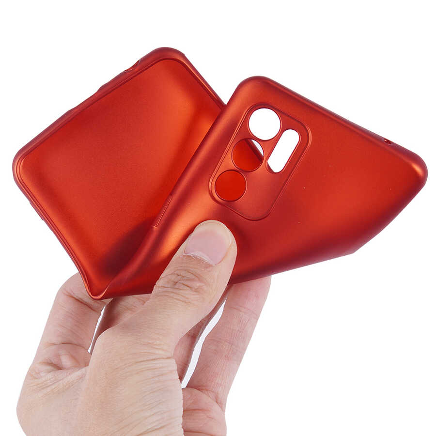 Oppo Reno 6 4G Kılıf Zore Premier Silikon Kapak Mürdüm