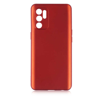 Oppo Reno 6 4G Kılıf Zore Premier Silikon Kapak Kırmızı