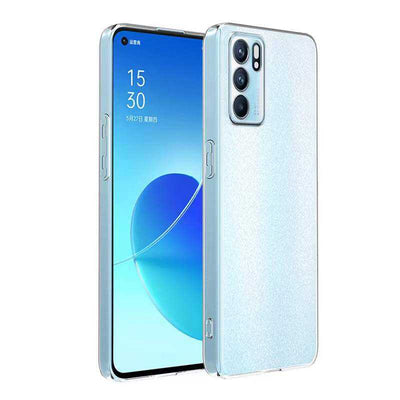 Oppo Reno 6 4G Kılıf Zore Süper Silikon Kapak Renksiz