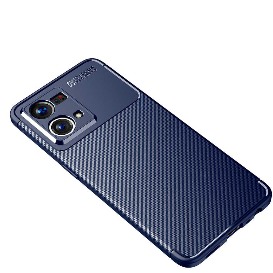 Oppo Reno 7 4G Kılıf Zore Negro Silikon Kapak Siyah