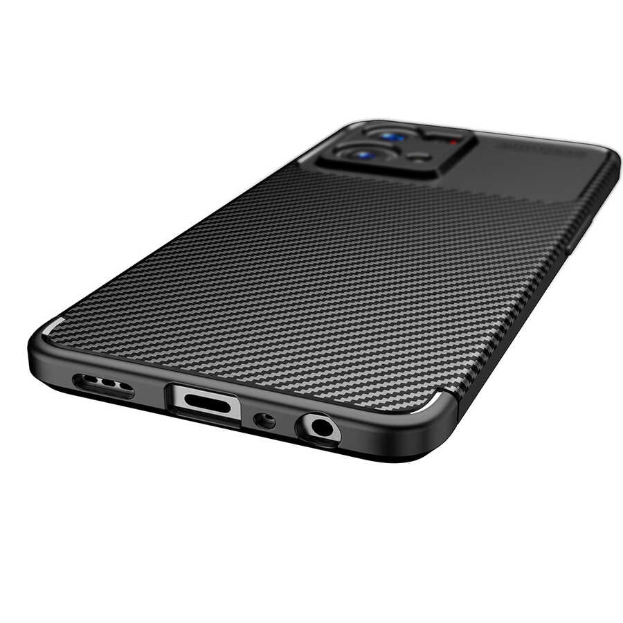 Oppo Reno 7 4G Kılıf Zore Negro Silikon Kapak Siyah