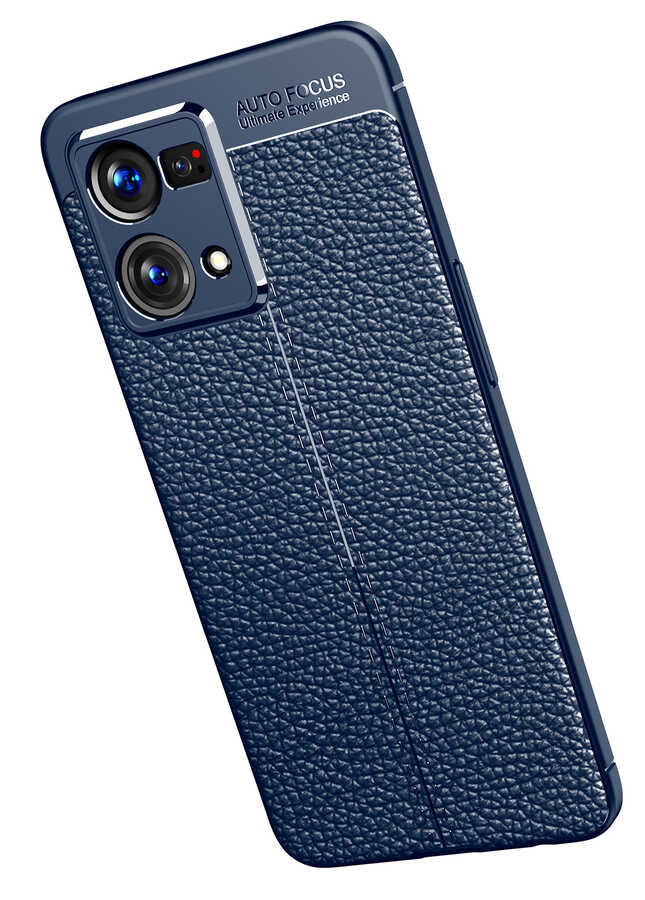 Oppo Reno 7 4G Kılıf Zore Niss Silikon Kapak Lacivert