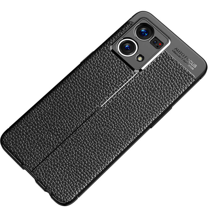 Oppo Reno 7 4G Kılıf Zore Niss Silikon Kapak Lacivert