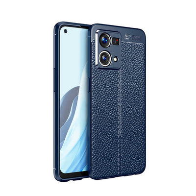 Oppo Reno 7 4G Kılıf Zore Niss Silikon Kapak Lacivert