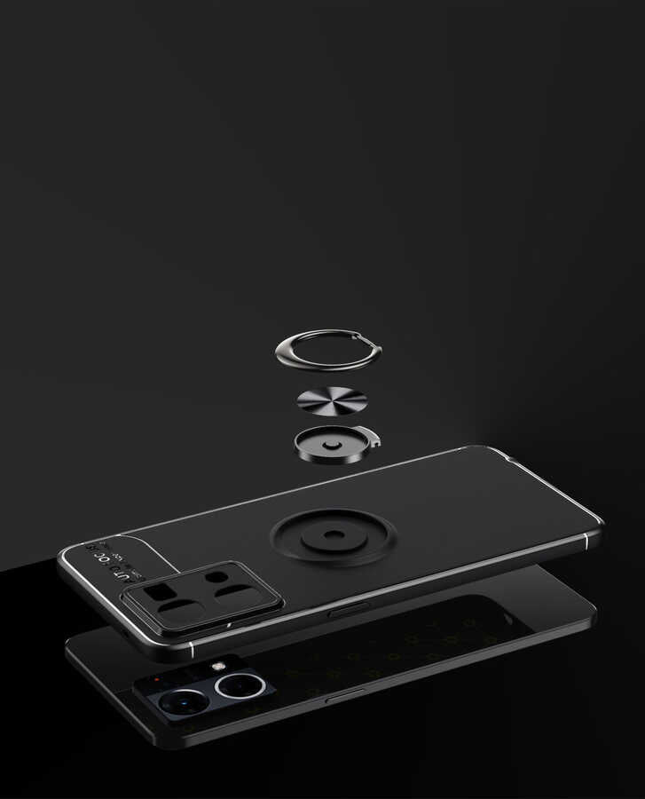 Oppo Reno 7 4G Kılıf Zore Ravel Silikon Kapak Kırmızı