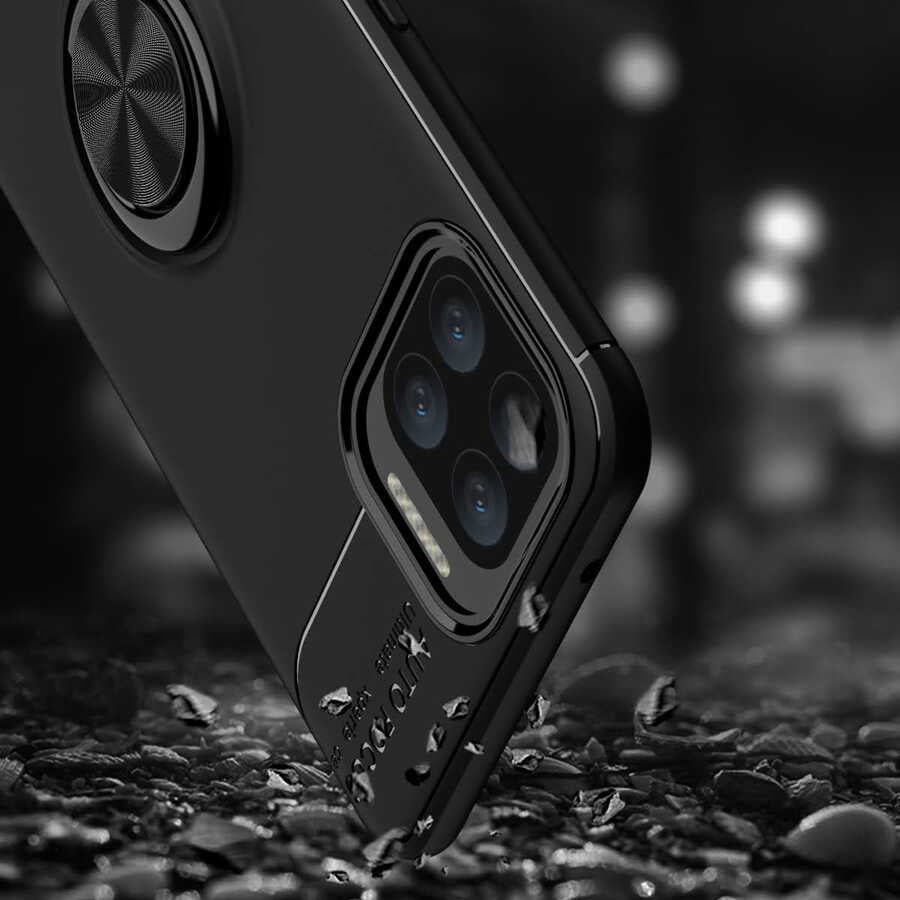 Oppo Reno A73 Kılıf Zore Ravel Silikon Kapak Siyah