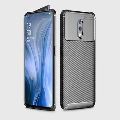Oppo Reno Kılıf Zore Negro Silikon Kapak Kahverengi