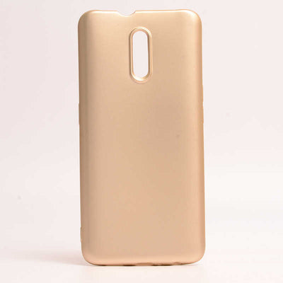 Oppo Reno Kılıf Zore Premier Silikon Kapak Gold