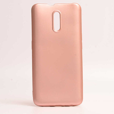 Oppo Reno Kılıf Zore Premier Silikon Kapak Rose Gold