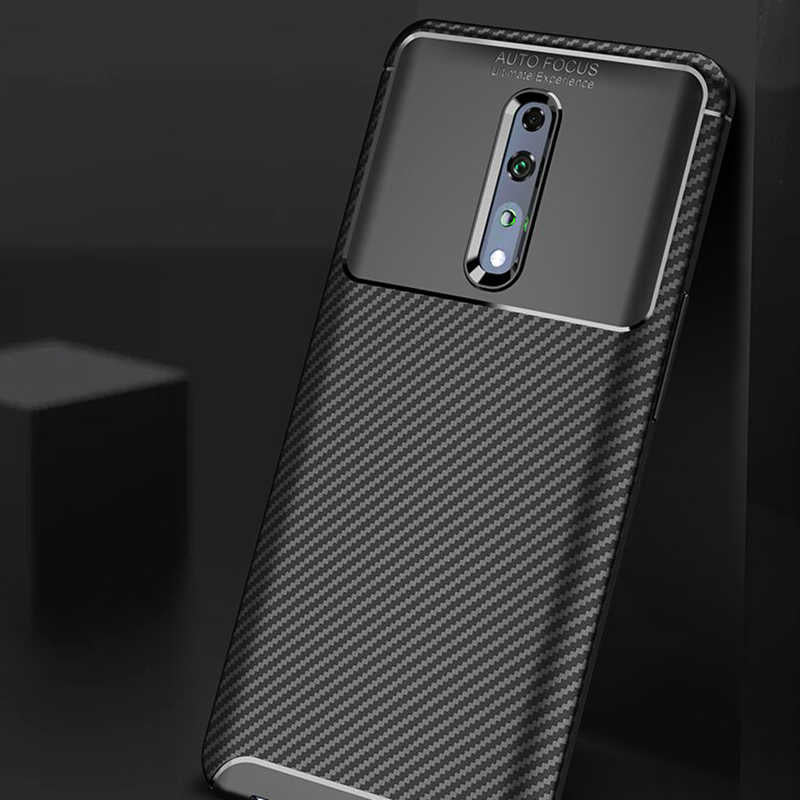 Oppo Reno Z Kılıf Zore Negro Silikon Kapak Lacivert