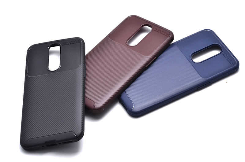 Oppo RX17 Pro Kılıf Zore Negro Silikon Kapak Kahverengi