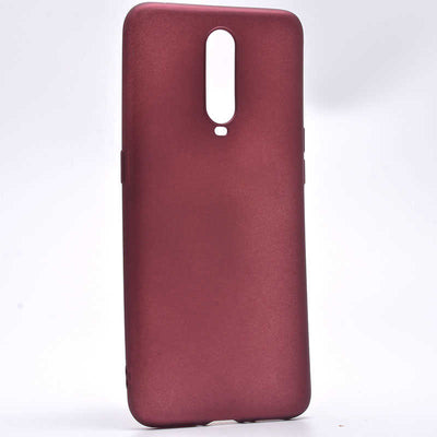 Oppo RX17 Pro Kılıf Zore Premier Silikon Kapak Mürdüm