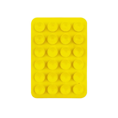 Öpücüklü 02 Çift Taraflı Silikon Telefon Tutucu 6,50cm x 10cm Sarı