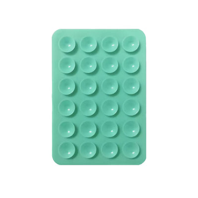 Öpücüklü 02 Çift Taraflı Silikon Telefon Tutucu 6,50cm x 10cm Turkuaz