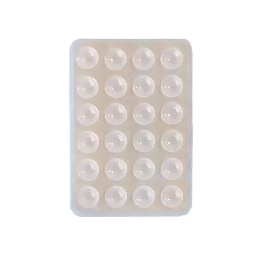 Öpücüklü 02 Çift Taraflı Silikon Telefon Tutucu 6,50cm x 10cm Şeffaf