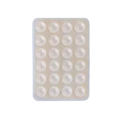 Öpücüklü 02 Çift Taraflı Silikon Telefon Tutucu 6,50cm x 10cm Şeffaf