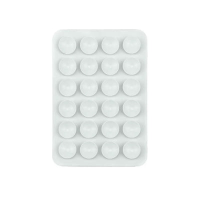 Öpücüklü 02 Çift Taraflı Silikon Telefon Tutucu Beyaz