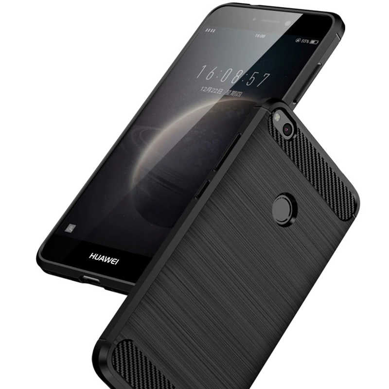 Huawei P9 Lite 2017 Kılıf Zore Room Silikon Kapak Siyah