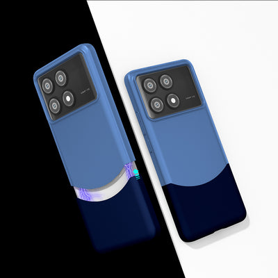 Poco X6 Pro Kılıf Mıknatıslı Zore Duble Kapak Lacivert